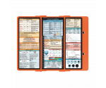 WhiteCoat Clipboard® Trifold - Orange Critical Care Edition